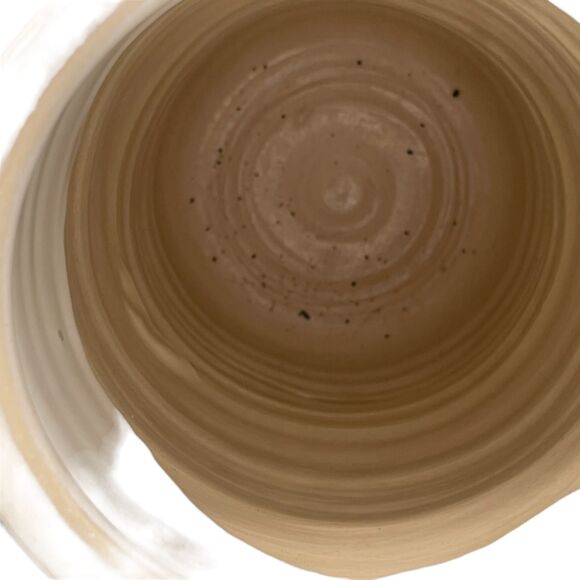 2 Blue Verigated Vases Ceramic Blue & White Pottery - Picture 5 of 7